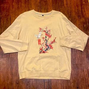 Japanese Anime crane crewneck.